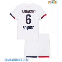 Camisa de time de futebol Paris Saint-Germain Illia Zabarnyi #6 Replicas 2º Equipamento Infantil 2025-26 Manga Curta (+ Calças curtas)